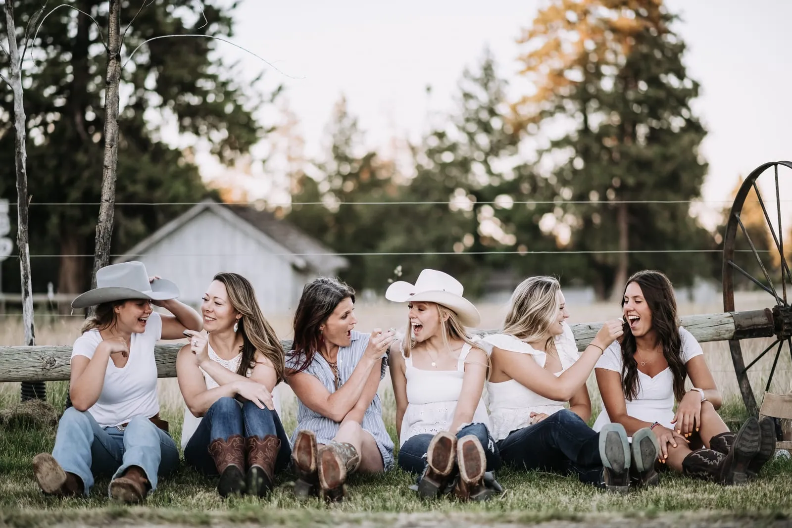 A group of friends gathered together with High Desert Chocolates